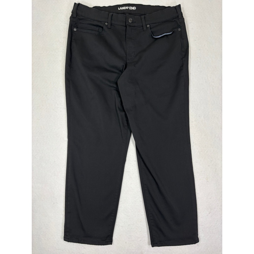 Lands End High Rise Slim Ankle Jeans Womens 18W Stretch Plus Size Classic